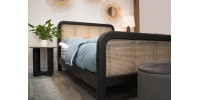 Cane Oval Queen Bed